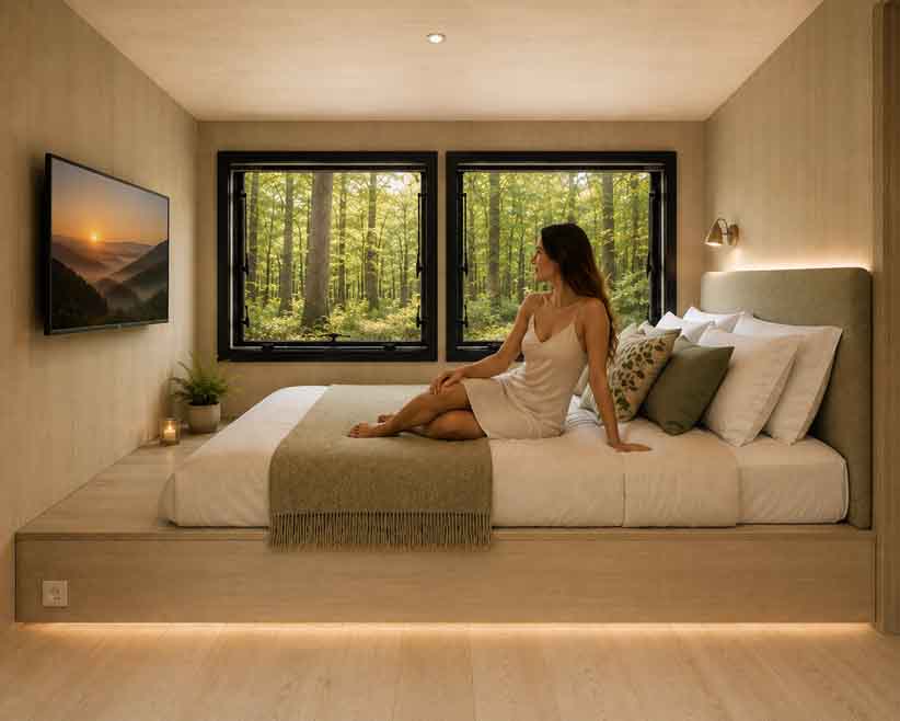 Vue interieur Roulodge Vue intérieure Roulodge